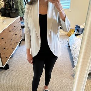 Aritzia shawl collar creped jacket